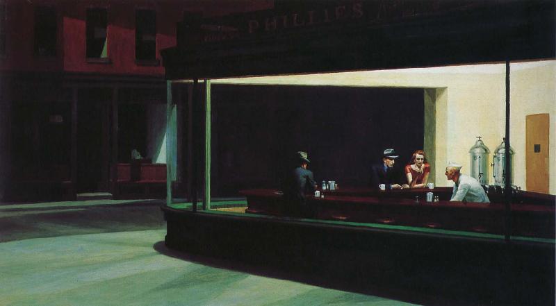 edward hopper Nightlife